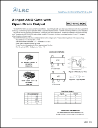 MC74VHC1G09DTT1 datasheet: 2-input AND gate with open drain output MC74VHC1G09DTT1