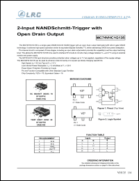 MC74VHC1G135DFT4 datasheet: 2-input NAND schmitt-trigger with open drain output MC74VHC1G135DFT4