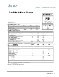 BAW56WT1 datasheet: 70 V,  dual switching diode BAW56WT1