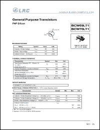 BCW69LT1 datasheet: 45 V, general purpose transistor BCW69LT1