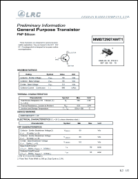 MMBT2907AWT1 datasheet: 60 V, general purpose transistor MMBT2907AWT1