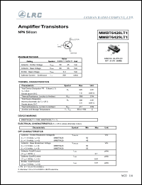 MMBT6428LT1 datasheet: 50 V, amplifier transistor MMBT6428LT1