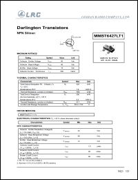 MMBT6427LT1 datasheet: 40 V, darlington transistor MMBT6427LT1