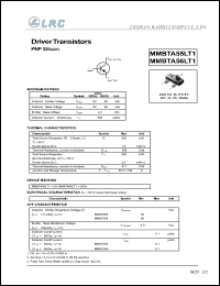 MMBTA56LT1 datasheet: 80 V, driver transistor MMBTA56LT1
