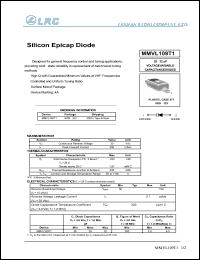 MMVL109T1 datasheet: 30 V, silicon epicap diode MMVL109T1