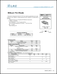 MMVL3401T1 datasheet: 20 V, silicon pin diode MMVL3401T1