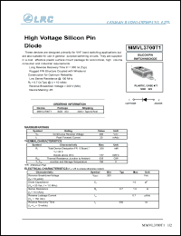 MMVL3700T1 datasheet: 20 V, high voltage silicon pin diode MMVL3700T1