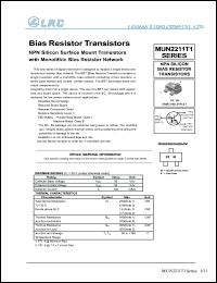 MUN2130T1 datasheet: 50 V, bias resistor transistor MUN2130T1