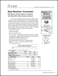 MUN5132T1 datasheet: 50 V, bias resistor transistor MUN5132T1