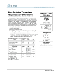 MMUN2116LT1 datasheet: 50 V, bias resistor transistor MMUN2116LT1