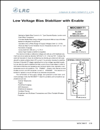 MDC5001T1 datasheet: 15 V, low voltage bias stabilizer with enable MDC5001T1
