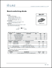 BA277 datasheet: 35 V, band-switching diode BA277