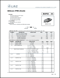 BAP63-03 datasheet: 50 V, silicon PIN diode BAP63-03