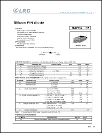 BAP64-02 datasheet: 175 V, silicon PIN diode BAP64-02