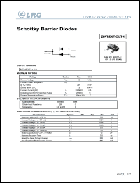 BAT54RCLT1 datasheet: 30 V, dual schottky barrier diode BAT54RCLT1