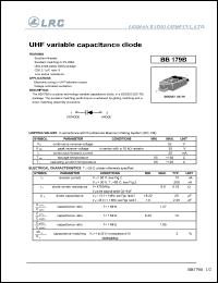 BB179B datasheet: 32 V, VHF variable capacitance diode BB179B