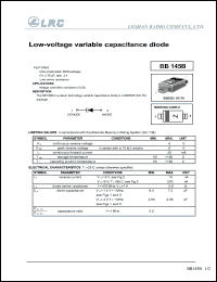 BB145B datasheet: 6 V, low voltage variable capacitance diode BB145B