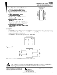 CDC328AD datasheet:  1-TO-6 CLOCK DRIVER WITH SELECTABLE POLARITY CDC328AD