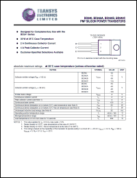 BD240 datasheet: 55 V, PNP silicon power transistor BD240