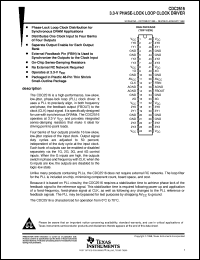 CDC2516DGGR datasheet:  3.3-V PHASE-LOCK LOOP CLOCK DRIVER WITH 3-STSTE OUTPUTS CDC2516DGGR