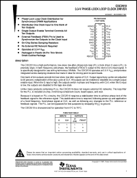 CDC2510PWR datasheet:  3.3-V PHASE-LOCK LOOP CLOCK DRIVER CDC2510PWR