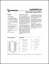 BQ3285LDSSTR datasheet:  ACPI COMPLIANT RTC IC W 242X8 NVSRAM ALARM WAKE-UP DEDICATED 32KHZ OUTPUT 3V OP ON L VERSION BQ3285LDSSTR