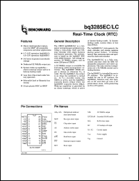 BQ3285ECSSTR datasheet:  RTC IC WITH 242X8 NVSRAM ALARM WAKE-UP DEDICATED 32KHZ OUTPUT 3V OP ON L VERSION BQ3285ECSSTR