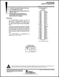 SN74CBT16861DGGR datasheet:  20-BIT FET BUS SWITCH SN74CBT16861DGGR