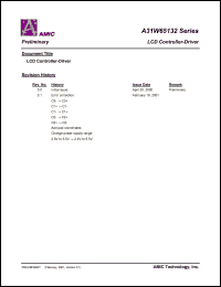 A31W65132C datasheet: LCD controller driver A31W65132C