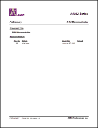 A8032L-24 datasheet: RAM:256byte 24MHz 8 bit microcontroller A8032L-24