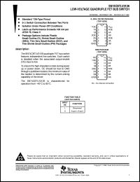 SN74CBTLV3126D datasheet:  LOW-VOLTAGE QUADRUPLE FET BUS SWITCH SN74CBTLV3126D