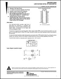 SN74CBTLV3245DBLE datasheet:  LOW-VOLTAGE OCTAL FET BUS SWITCH SN74CBTLV3245DBLE