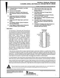 TPIC44L02DB datasheet:  4-CHANNEL SERIAL/PARALLEL LOW-SIDE PRE-FET DRIVER TPIC44L02DB