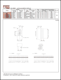 C-398E datasheet: Common cathode hi.effi red alpha-numeric display C-398E