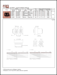 A-542Y datasheet: Common anode yellow alpha-numeric display A-542Y