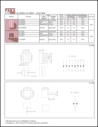 B-1202SR datasheet: Light bar super red B-1202SR