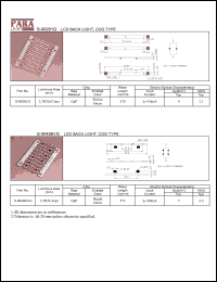 S-00406VG datasheet: LCD back light, COG type, bright/green S-00406VG