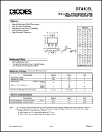 DT410EL datasheet: 100V; N-channel enchancement mode field effect transistor DT410EL
