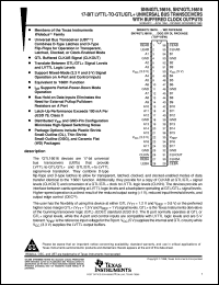 SN74GTL16616DLR datasheet:  17-BIT LVTTL-TO-GTL/GTLPLUS UNIVERSAL BUS TRANSCEIVERS WITH BUFFERED CLOCK OUTPUTS SN74GTL16616DLR