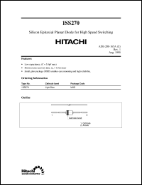 1SS270 datasheet: High frequency small signal diode 1SS270