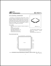 SC16311 datasheet: VFD controller/driver SC16311