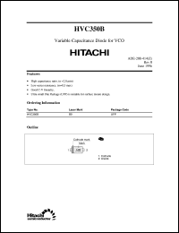HVC350B datasheet: Variable capacitance diode for  VCO HVC350B