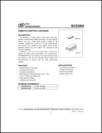 SC5260-R4 datasheet: Remote control encoder SC5260-R4