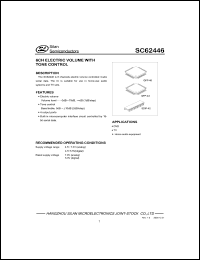 SC62446 datasheet: 4.5-7.3V 6CH electric volume with tone control SC62446