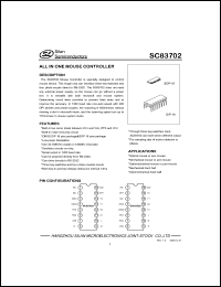 SC83702 datasheet: 0.3-7.0V all in one mouse controller SC83702