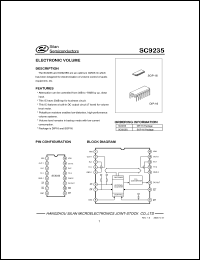 SC9235 datasheet: 0.5-15V electronic volume for audio equipment SC9235