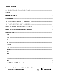 SSD1851Z datasheet: 1.8-3.3V LCD segment / common driver with controller SSD1851Z