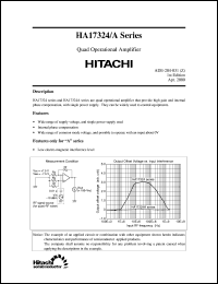 HA17324A datasheet: Quad operational amplifiers HA17324A