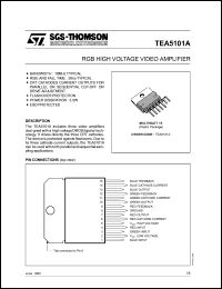 TEA5101A datasheet: RGB high voltage amplifier TEA5101A