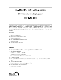 HA16654APS datasheet: Switching regulator HA16654APS